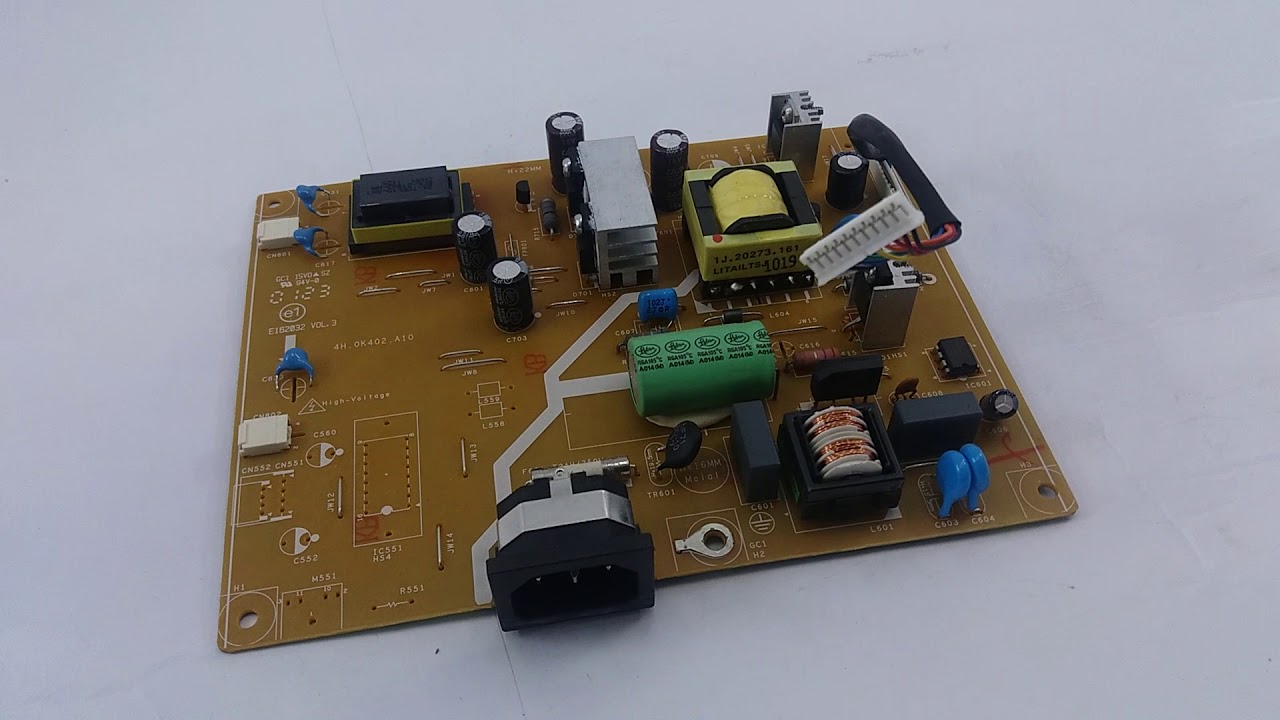 Placa Fonte Bivolt Acer 19 LCD X193W (e162032 vol. 3) - YouTube