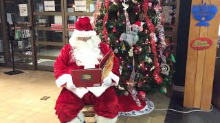 Santa is in the Lynbrook Public Library