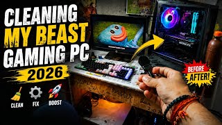 Today I cleaned my BEAST Gaming PC setup for 2026! 🔥