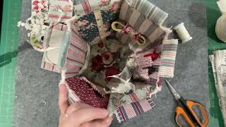 Part 5 Squishy project bag #slowstitch #squishyprojectbag