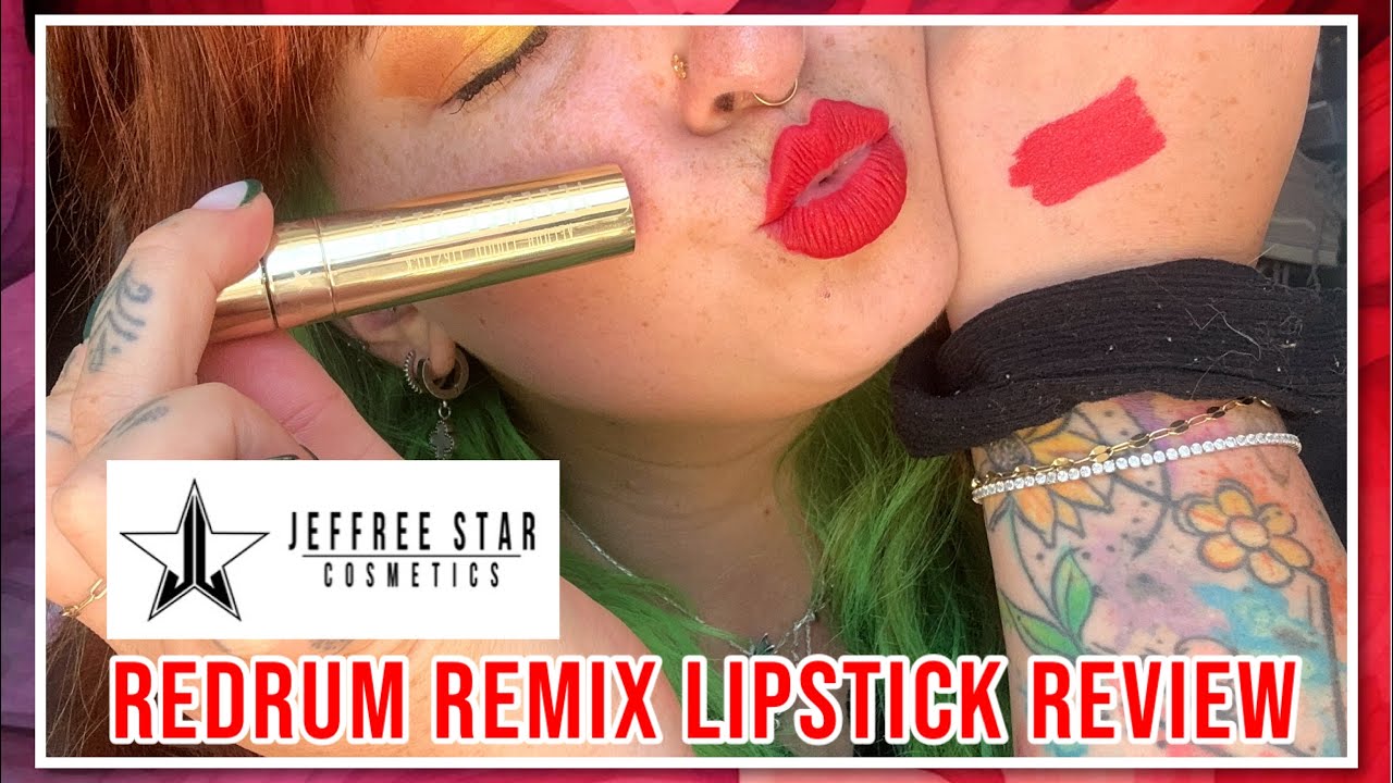 Redrum Remix Lipstick Review | Jeffree Star Cosmetics - YouTube