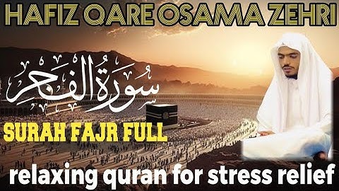 Surah Fajr Arabic Text (4K) سورة الفجر relaxing quran for stress relief MOST Beautiful Quran Voice