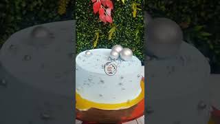 🎂✨ This Pearl Cake Looks Too Beautiful 😍💙 #Shorts #birtdaycelebration #anniversary #party #cake