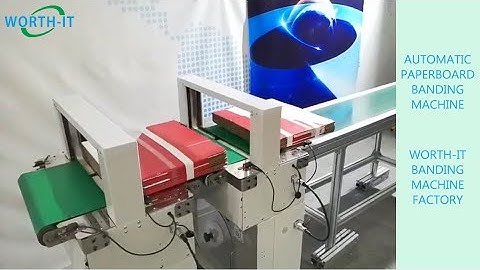 Worth-IT automatic paper banding machine, opp film bundling machine, carton board bind up