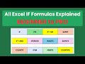 All Excel IF Formulas Explained for Beginners (Beginner to Pro)