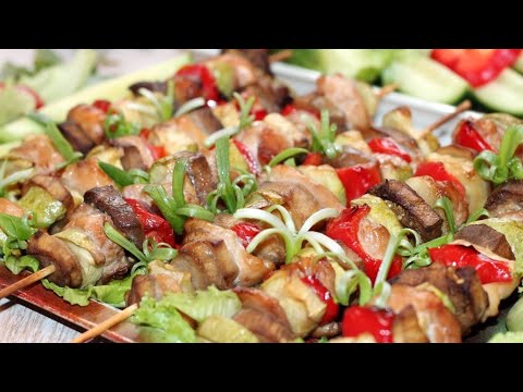 Видео: Мини шашлычки “Рататуй с курицей”