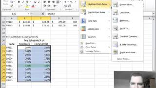 Excel Video 233 Fee Schedule Example Part 2 Excel Video 233 Fee Schedule Example Part 2