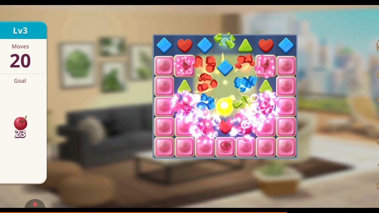My Home Design Story - Levels 1-3 gameplay easy match 3 puzzle design casual mobile game walkthrough