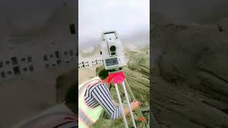 Setting and Orientation of Total Station Leica ts16 | Traverse Surveying for Hydro Power Project