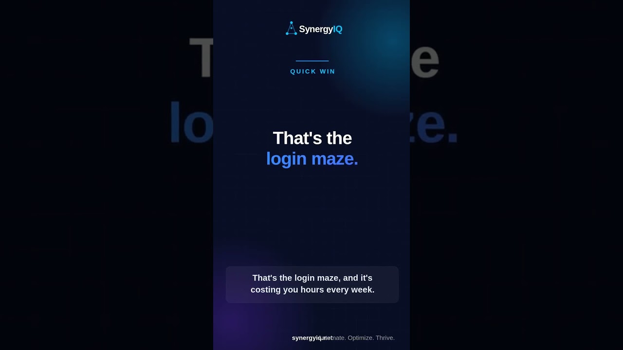 Stop the Login Maze 🔑 SSO in Plain English | SynergyIQ