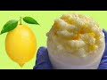 Simple exfoliating lemon body scrub all natural no added colour diy homemade