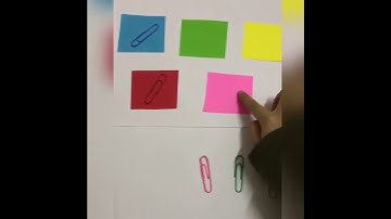 Motor Skills Activity : Paper Clip Colour Matching 💛💚💙💜🧡