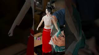 Japanese Doll Dressed in a Tiny Handmade Kimono