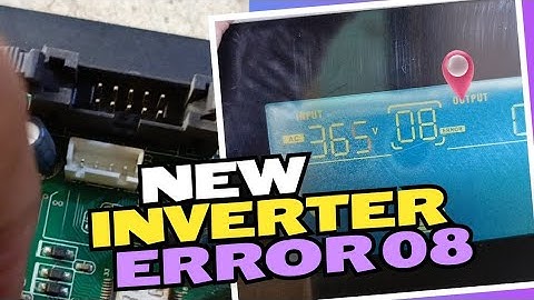 solar max inverter error 08 || solar inverter fault 08 || wapda sence problem