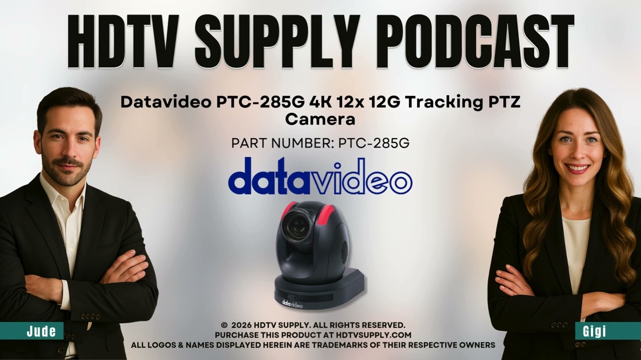 Datavideo PTC-285G 4K 12x 12G Tracking PTZ Camera