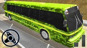 Real Army Bus Driving Simulator - Offroad Public Transport Driver | Android Gameplay