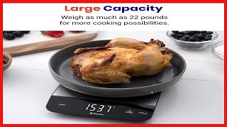 Etekcity Luminary 22lb Food Kitchen Digital Scale for Weight Loss, IPX6 Waterproof, Rechargeable,Max screenshot 5