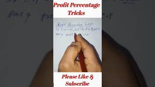 Profit and loss Shorts Tricks Math|Percentage Short Tricks|Simplification#shortvideo #shorts #maths