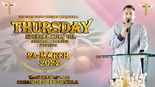 LIVE THURSDAY SPECIAL HOLY OIL ANOINTING  SERVICE WITH MAN OF GOD PASTOR DEOL KHOJEWALA