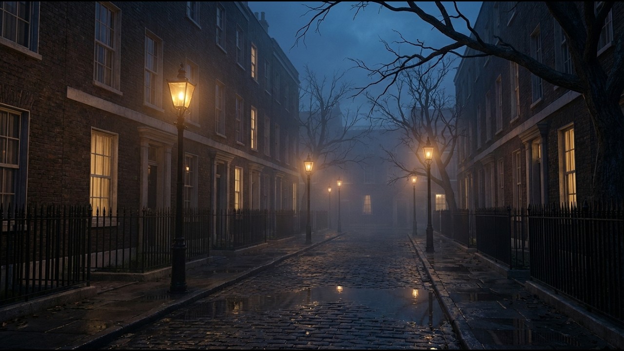Relaxing Piano for Sleep | Foggy Victorian London Ambience