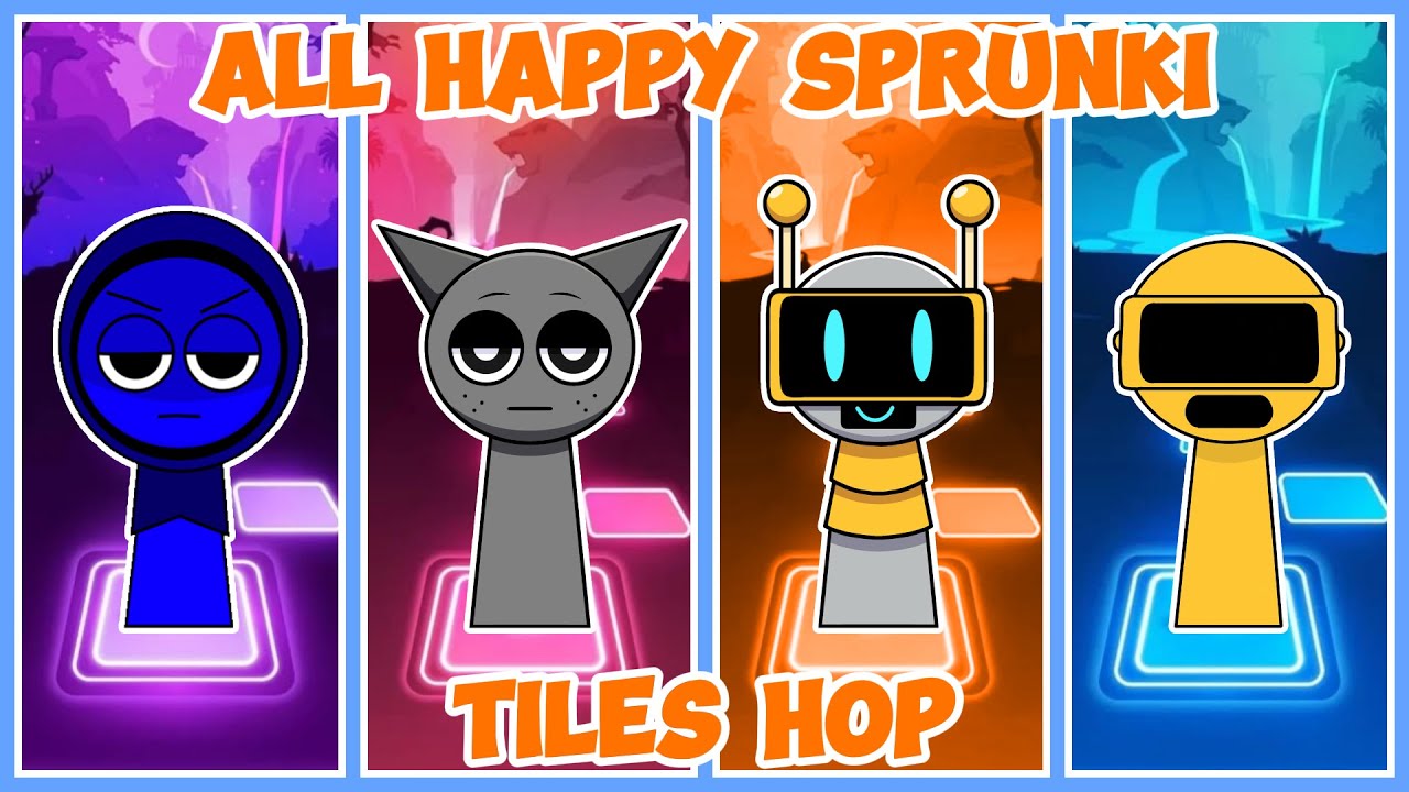 ALL HAPPY SPRUNKI - Tiles Hop 🎶🔥 