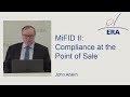 MiFID II: Compliance at the Point of Sale