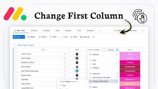 How to Change the First Column in Monday.com