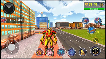 Police Dragon Robot Car Games - Android Gameplay