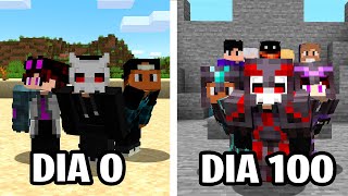 EU SOBREVIVI 100 DIAS CONTROLANDO UM SERVIDOR DE MINECRAFT - O FILME