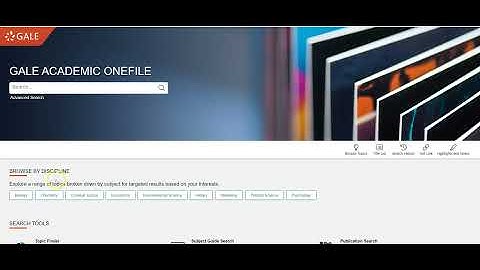 Basic Searching in a Gale Database