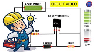 How To Make 3.7v Lithium and Li-ion Battery Full & Low-Level Indicator
