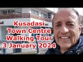 Kusadasi town centre walking tour on 3 january 2024