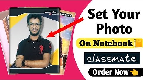 Add your Photo to Notebook📔|| Classmate Customize Notebook 😍|| Photo in Notebook