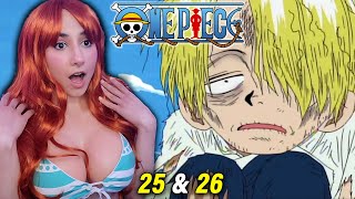 SANJI and ZEFF🏴‍☠️ One Piece Anime Ep 25 & 26 REACTION & REVIEW