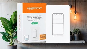 Amazon Basics Smart Dimmer Switch, Single Pole, Works with Alexa Only, 2.4 GHz Wi-Fi No Hub Required