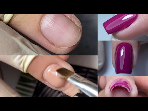 Demo: Construcție gel patrat ( subtitled) (Square gel construction step by step)