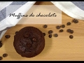 Muffins de chocolate | Rellenos de Nutella y con chips de chocolate