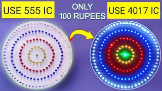 Running Led Chaser || Led Chaser Light Circuit || Dipawali Decoration Light || Use 4017 And 555 Ic