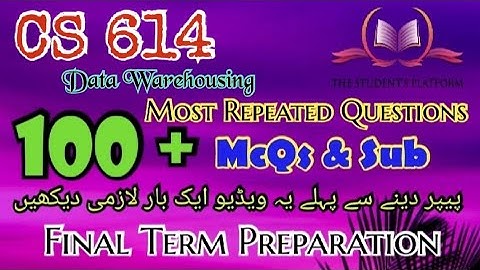 CS614 || Final Term Preparation || McQs || Subjective Files || The Student