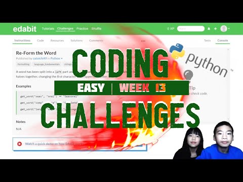 Learn to Code Python | Coding Challenges in Easy Week 13