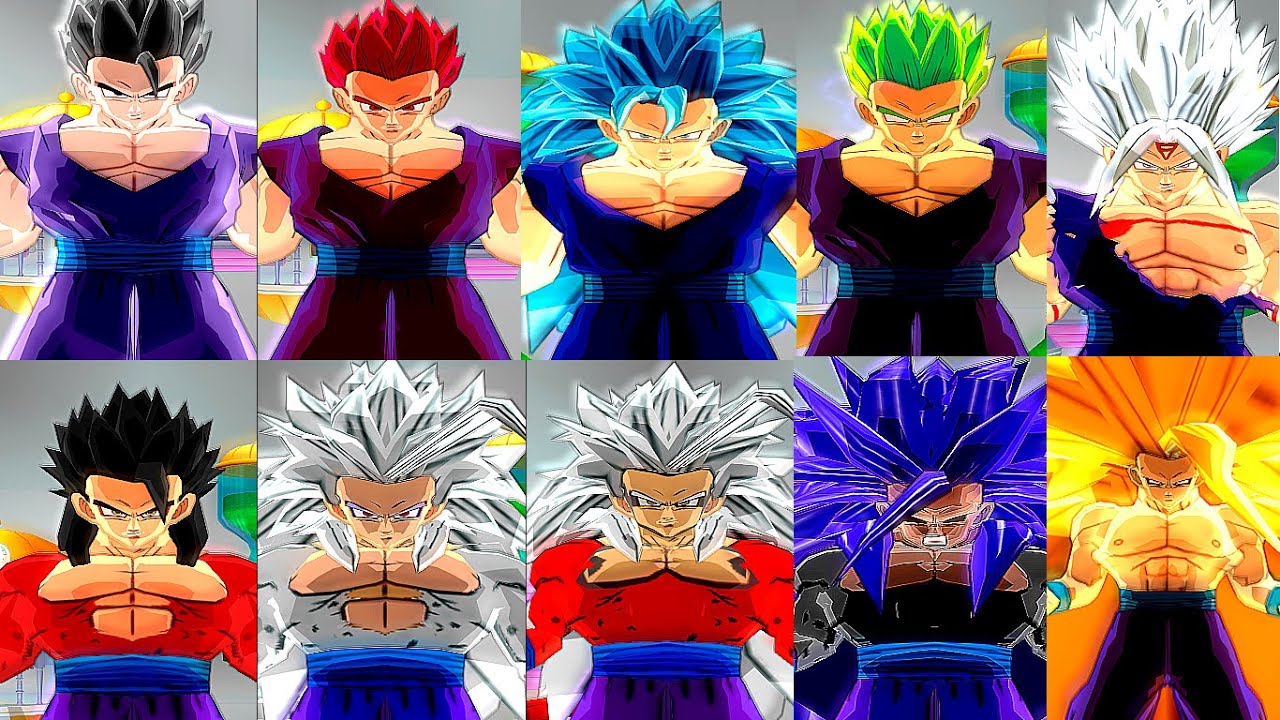 Gohan All Forms (45+ Transformations) - Dragon Ball Z: Budokai Tenkaichi 3