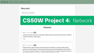 CS50W - Project 4 - Network - 2020 Version