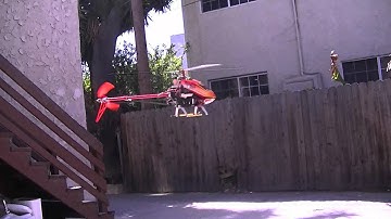 trex 450 pro zyx 3 axis gyro - 40 expo test