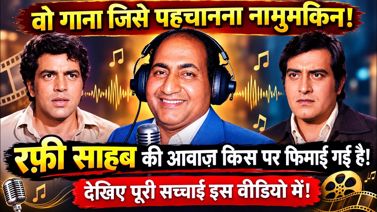 रफ़ी साहब की आवाज़... धर्मेन्द्र पर या विनोद खन्ना पर? Mohammed Rafi ...