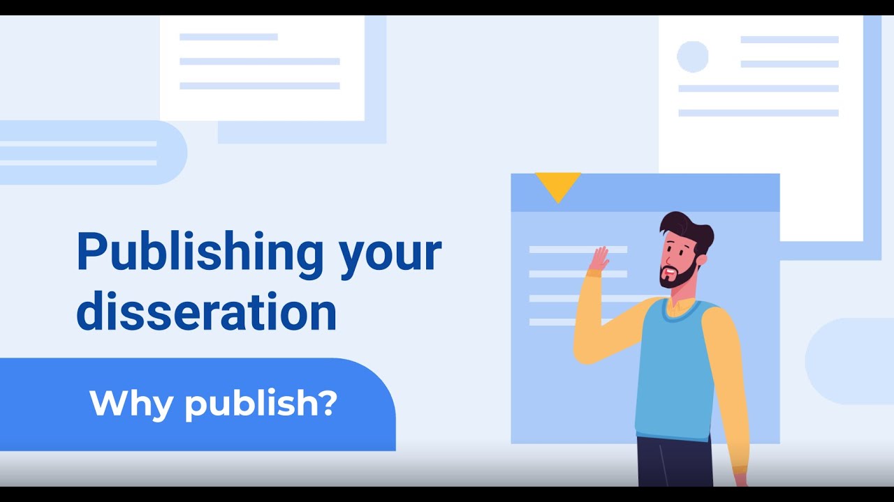 can you publish your dissertation