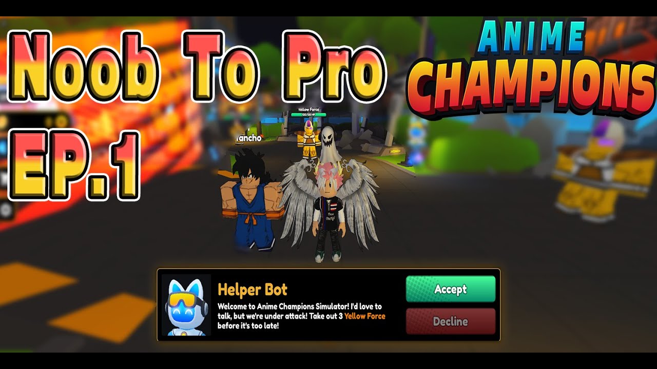 Anime Champions Simulator | NooB To Pro Ep.1| 504.1 Day - YouTube