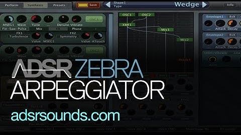U-he Zebra - Make Cool Arpeggiator Sounds - How To Tutorial