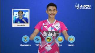 Fajar Alfian -  Emoji Players  at BCA Indonesia Open 2017