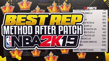 NBA 2K19 BEST *NEW* REP METHOD AFTER PATCH! NBA 2K19 FAST 99 OVERALL METHOD! 60K XP PER GAME!