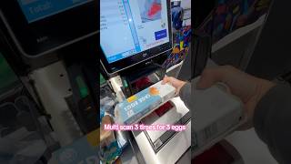 Aldi self-checkout with multi scan makes checkouts easier and faster when checking out.